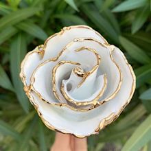 24k Yellow Gold Dipped April Diamond Rose