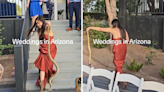 Moment bride's sister calmly removes huge snake from wedding—"Not scared"