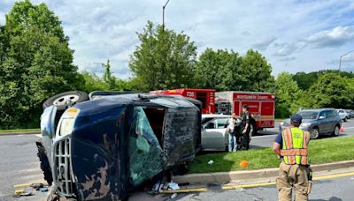 Several hurt in 4-car crash in Montgomery County