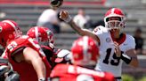 Strong spring, so-so G-Day for Georgia football starting quarterback Carson Beck