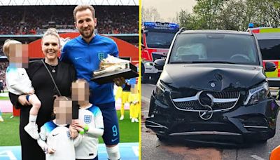 Three of Harry Kane’s kids have ‘lucky escape’ as they avoid injury in car crash