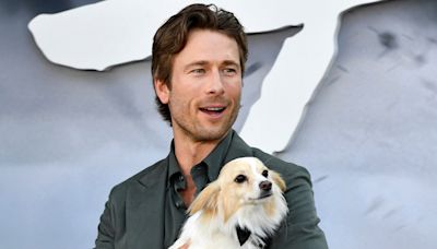 Glen Powell’s Dog Brisket Is Stealing the Show During 'Twisters' Promos