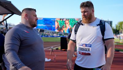 Reigning Olympic shot put champion Ryan Crouser overcomes sore elbow, advances to finals at trials