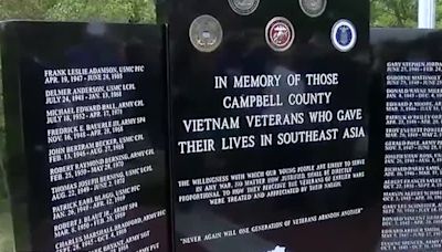 Vietnam Veteran Memorial unveiled at Tower Park in Fort Thomas