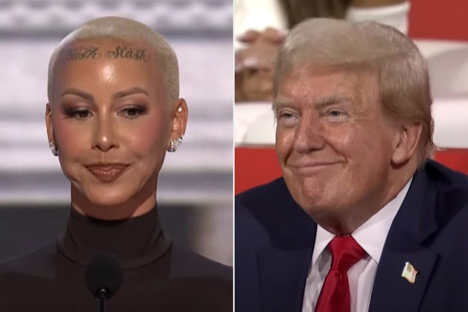 Amber Rose, model and Wiz Khalifa's ex-wife, supports Donald Trump in RNC speech: 'This is where I belong'