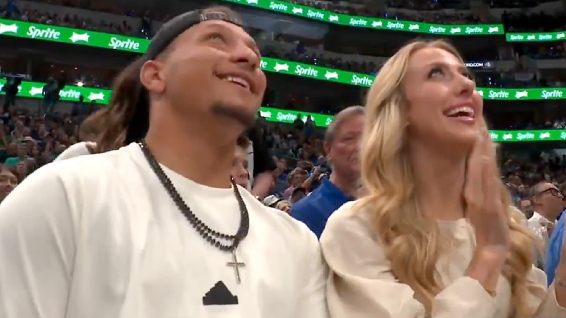 Mahomes appears at NBA playoff game and revealed stunning take to TV broadcaster