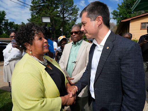 Buttigieg tours Mississippi civil rights site and says transportation is key to equity in the US