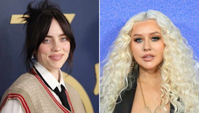 Christina Aguilera Thanks Billie Eilish for 'Making My Daughter's Whole World' at L.A. Listening Party