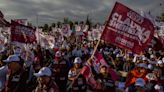 Presidential frontrunner for Mexico, Claudia Sheinbaum, campaigns in border cities