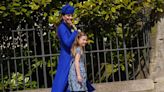 Kate Middleton and Princess Charlotte Matched In Bright Blue For Easter Service With Royals