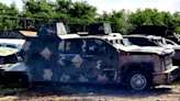 Seized Mexican cartel 'monster trucks' destroyed