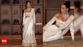 Kim Kardashian dazzles in custom Manish Malhotra lehenga - Times of India