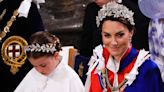 Kate Middleton and Princess Charlotte Twin in Matching Coronation Flower Crowns