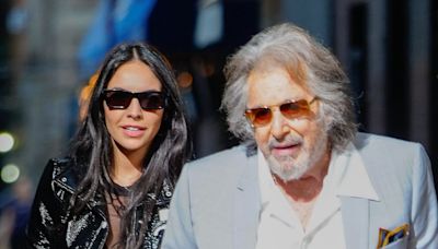 Al Pacino's girlfriend Noor Alfallah, 30, shows their baby son's face