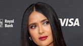 Salma Hayek Sizzles in Little Black Dress and Red Lip for London Date Night With Husband