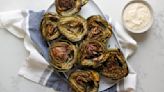 Grilled Artichokes And Garlic-Parmesan Aioli Recipe