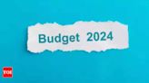 Budget 2024: Nasscom outlines key expectations - Times of India