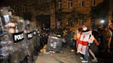 Police in Georgia use tear gas, water cannons to disperse protest against so-called 'Russian law'