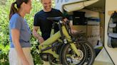 This all-terrain e-bike folds up small enough to fit in your tent for camping fun