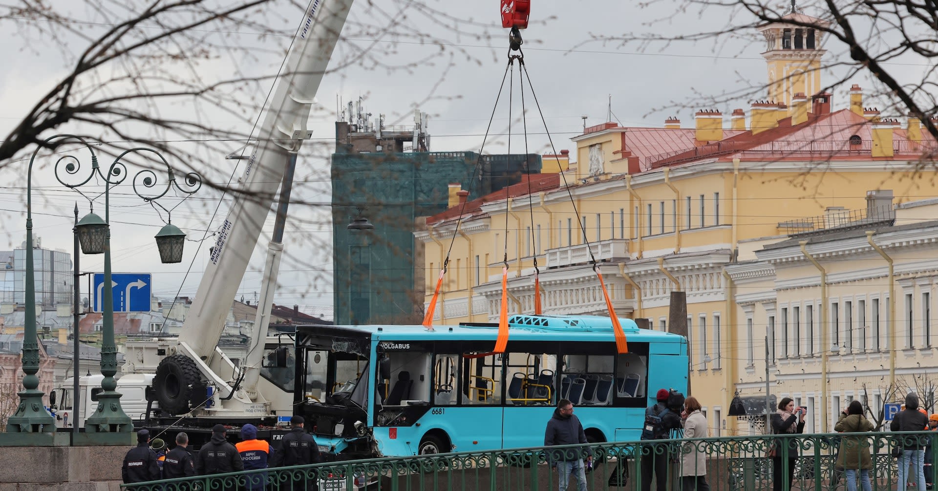 Seven killed as bus falls into river in Russia's St Petersburg