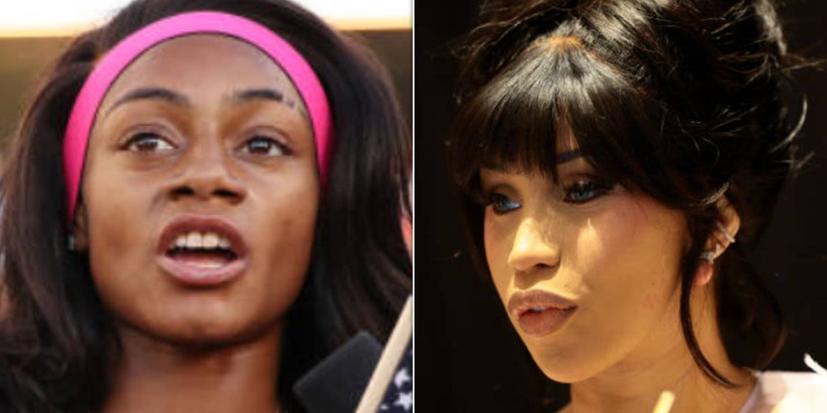 Sha'Carri Richardson Comforts A Crying Cardi B In Surprising Moment Before Olympics