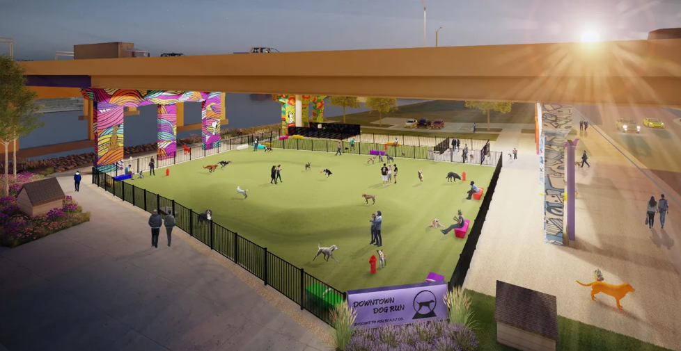 Downtown off-leash dog park to begin construction in August. Project to take four months