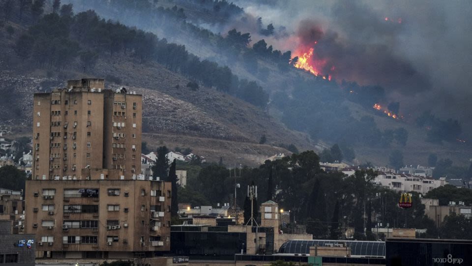 Blazes erupt in northern Israel after cross-border attacks from Lebanon