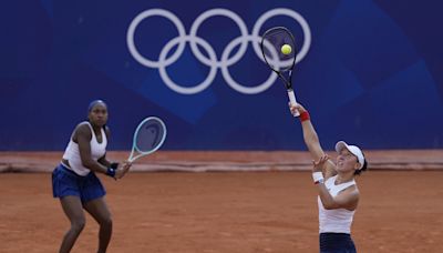 Coco Gauff is out of women's doubles at the Paris Olympics a day after her singles loss