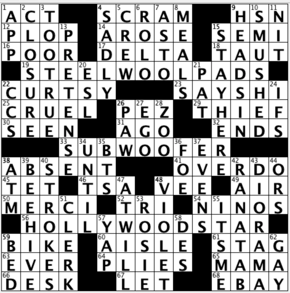 Off the Grid: Sally breaks down USA TODAY's daily crossword puzzle, Center Court