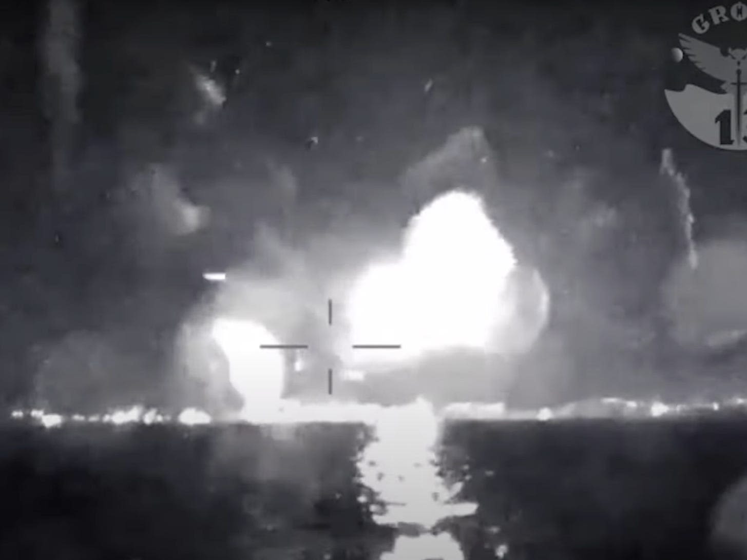 Video shows Ukrainian sea drones striking 2 ships, as Ukraine continues to harass Russia's Black Sea Fleet