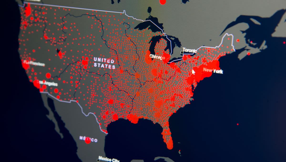 COVID-19 Sweeps Eastern USA In North-South Waves Every 6 Months