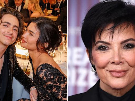 Kris Jenner desea que Timothée Chalamet y Kylie se casen para elevar el estatus de la familia Kardashian