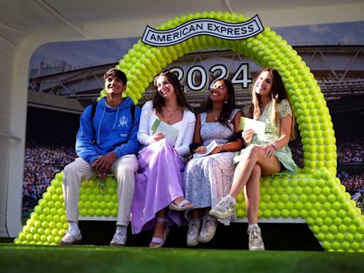 New balls please! Gates open after queues all night for Wimbledon