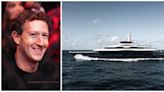 It sure looks like Mark Zuckerberg is taking a brand new superyacht out to celebrate his 40th birthday