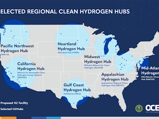 California, Pacific Northwest Hydrogen Hubs Secure First Tranche of $7B Federal Awards