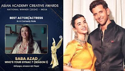 Hrithik Roshan is all praises for girlfriend Saba Azad’s performance after her win at Asian Academy Creative Awards 2024