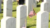 Flags placed at 4,000 gravesites at Pikes Peak National Cemetery ahead of Memorial Day