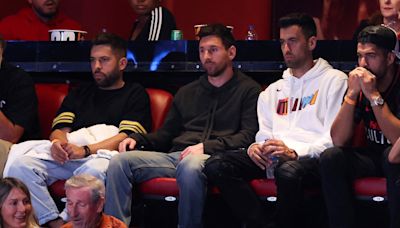 Messi fue a ver la NBA y se llevó una ovación