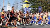 The field is off for the 128th Boston Marathon as Hopkinton celebrates century