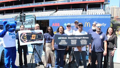 NASCAR and BCBSIL celebrate local heroes with a big surprise in Chicago