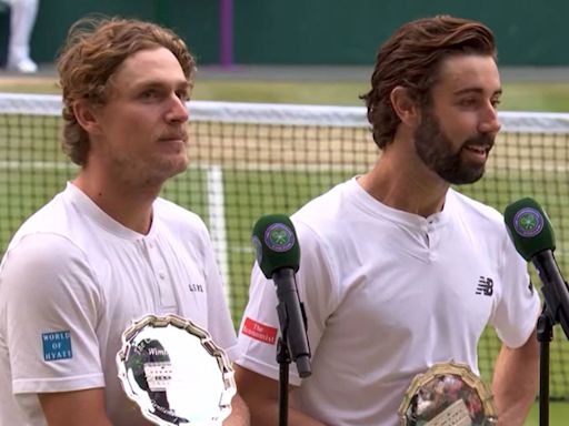 Wimbledon runner-up snaps back at crowd for laughing at 'devastated' partner