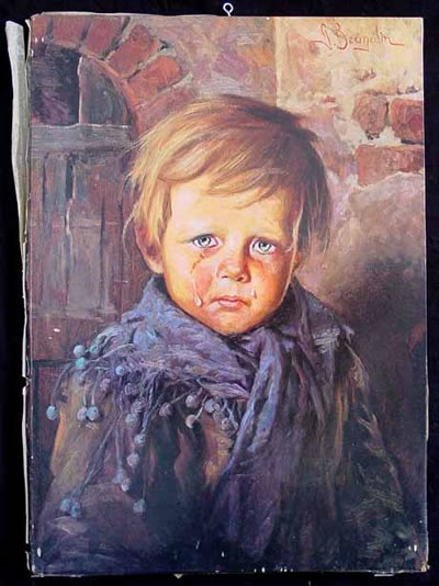 ... misterio de Los niños llorones. Los cuadros malditos de Bruno Amadio
