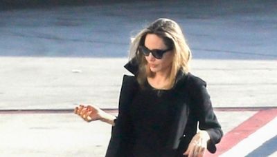 Angelina Jolie Travels in the Last Airport Outfit You'd Expect