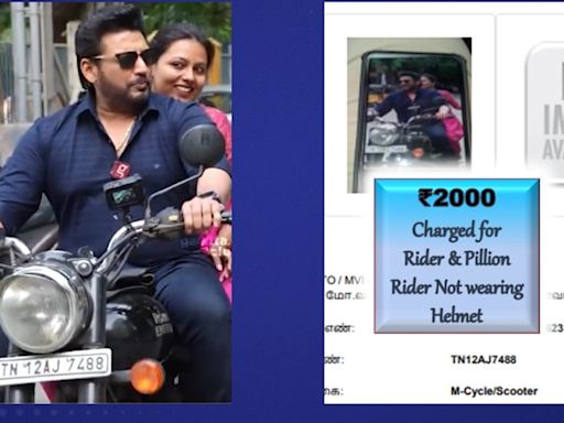 Actor Prashanth Gives Interview While Riding Bike; Chennai Cops Impose Fine For Not Wearing Helmet