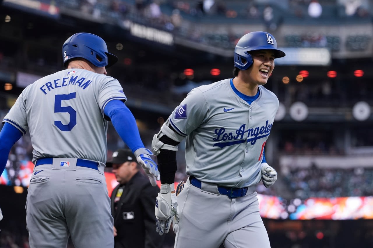 Dodgers star Shohei Ohtani hits longest home run at Oracle Park in nearly two years