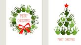 How to make a handprint Christmas card