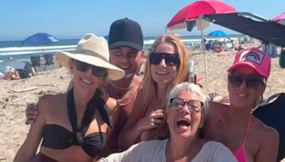 Loose Women's Denise Welch hits the beach in California with very famous soap star