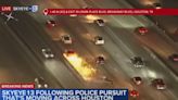 Houston Dodge Charger Chase Ends In A Blaze Of Glory