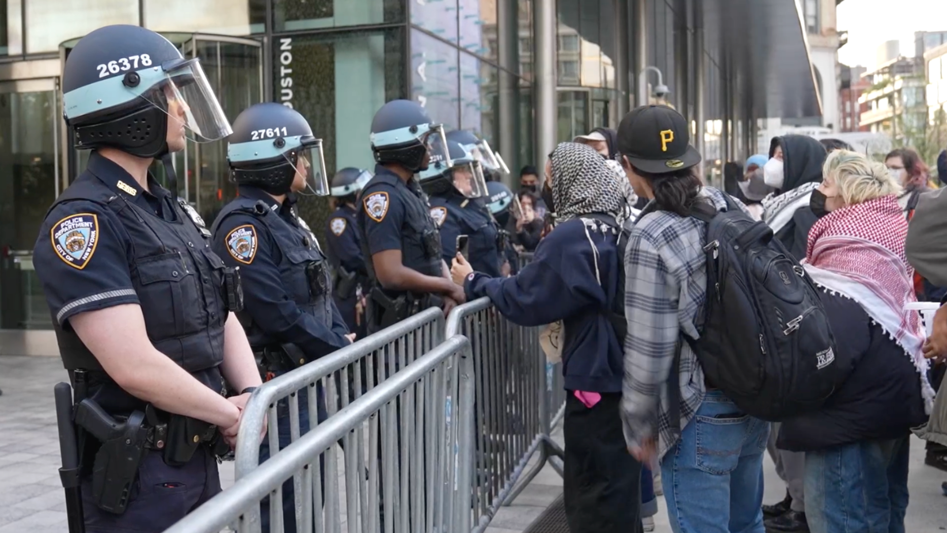 NYU asks police to clear a protest encampment on its property