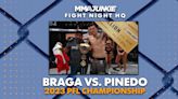 Jesus Pinedo takes out unbeaten Gabriel Braga to win featherweight crown | 2023 PFL Championship Fight Night HQ